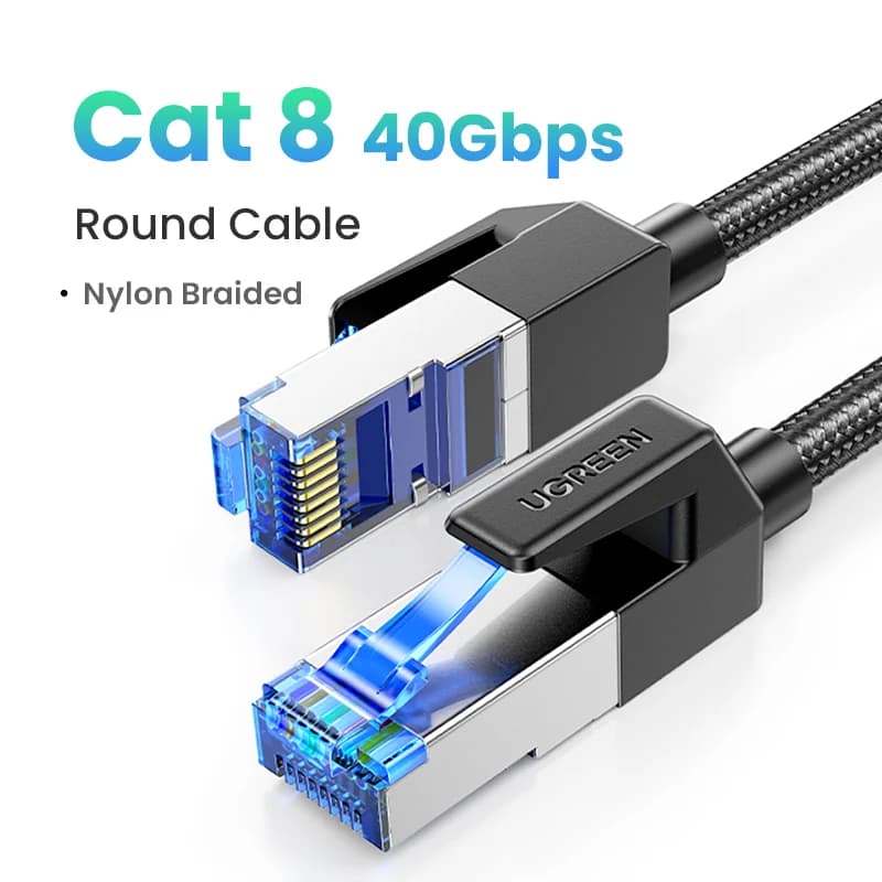 Cablu Ethernet Cat8, Cablu LAN împletit 40Gbps