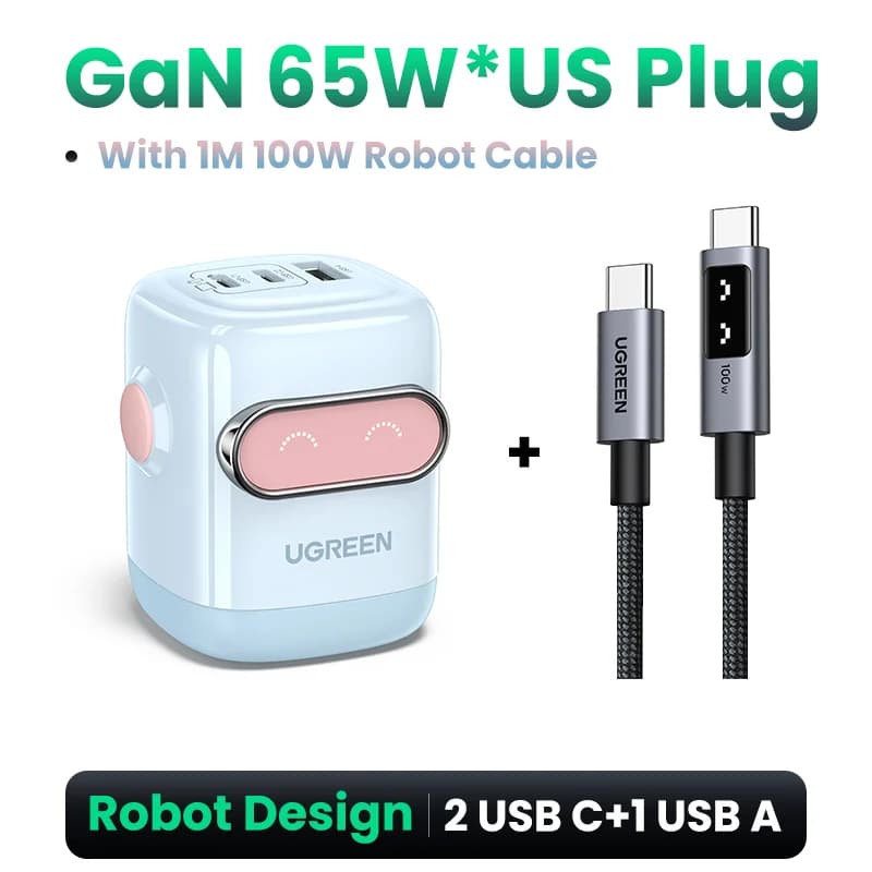 Încărcător GaN USB-C PD 65W, Stecher SUA