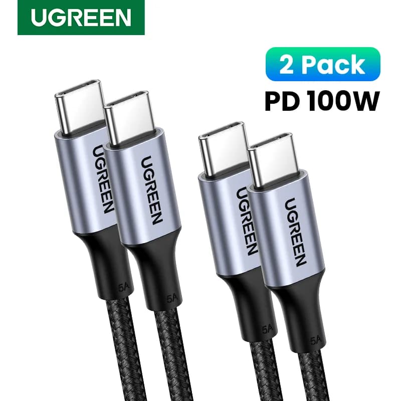 Set 2 buc. Cabluri USB-C la USB-C PD 100W