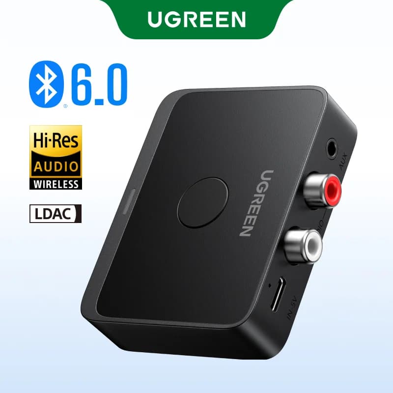 Receptor audio Bluetooth 6.0, 3.5mm și RCA