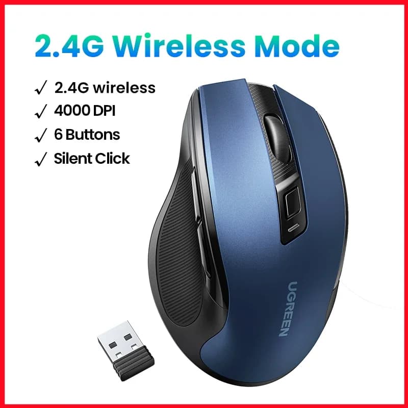 Mouse ergonomic wireless, Bluetooth, 4000 DPI