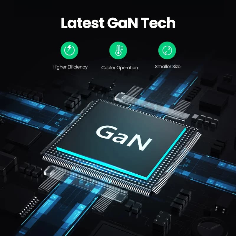 Încărcător rapid GaN USB-C 100W, stecher UK