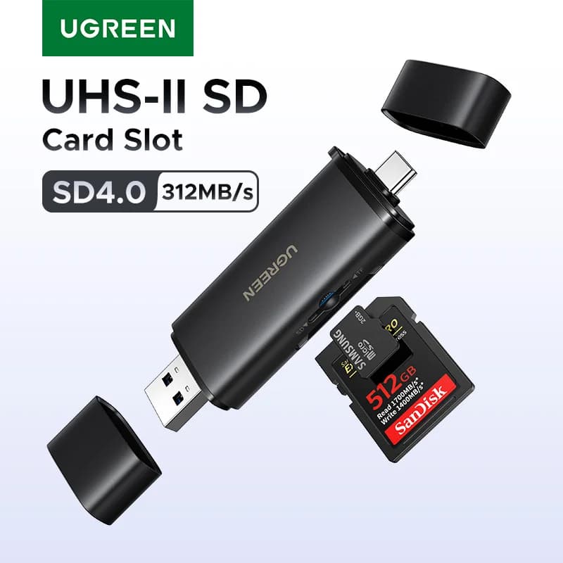 Cititor card SD 4.0 USB-C, 312MB/s