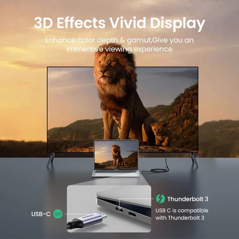 Cablu USB-C la HDMI, Adaptor video rezoluție 4K