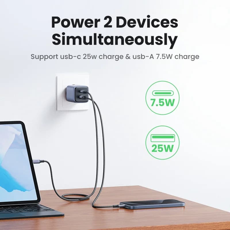 Încărcător rapid GaN USB-C PD 35W