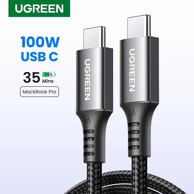Cablu încărcare rapidă PD 100W USB-C la USB-C