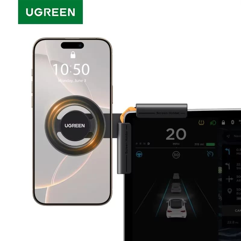 Suport auto magnetic pentru telefon, compatibil ecrane tactile