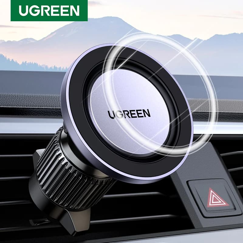 Suport auto magnetic pentru telefon, montare pe gura de aerisire, compatibil MagSafe