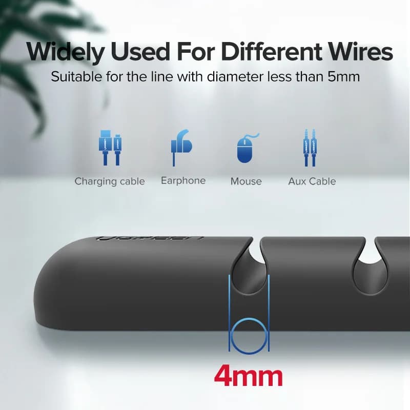 Clipsuri organizatoare cabluri USB din silicon