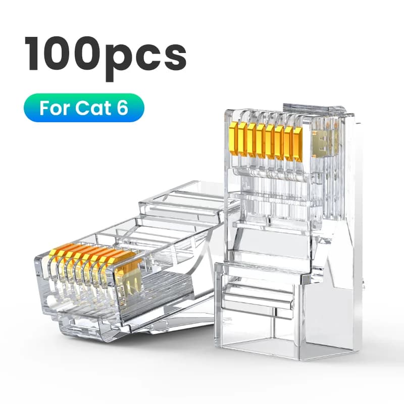 Conectori RJ45 pentru cablu de rețea Ethernet Cat6