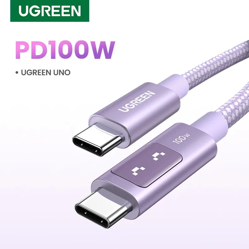 Cablu USB-C la USB-C, 100W PD, Multicolor