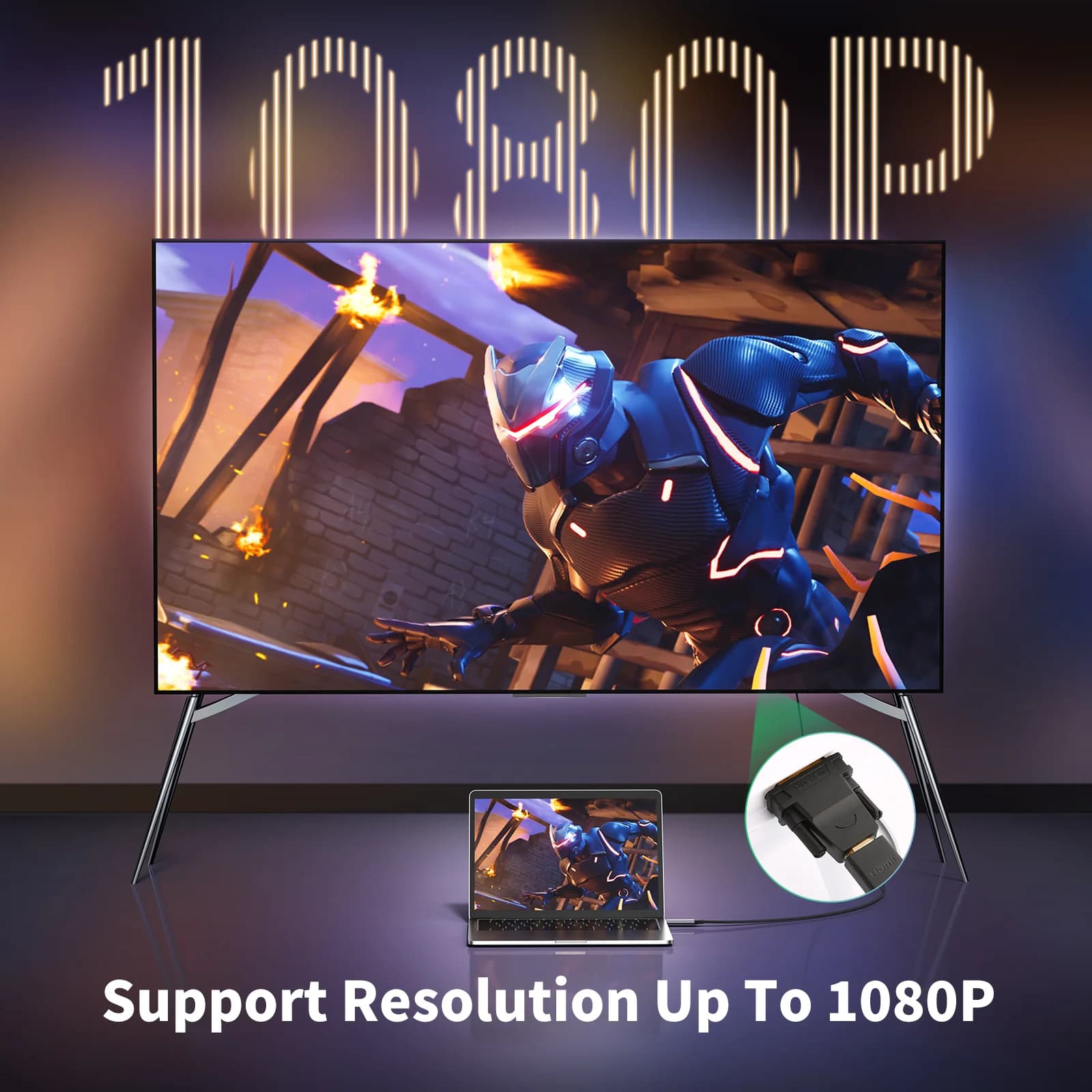 Adaptor Bidirecțional DVI-D la HDMI