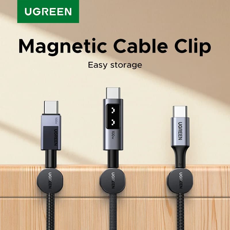 Clips magnetice organizatoare de cabluri pentru birou