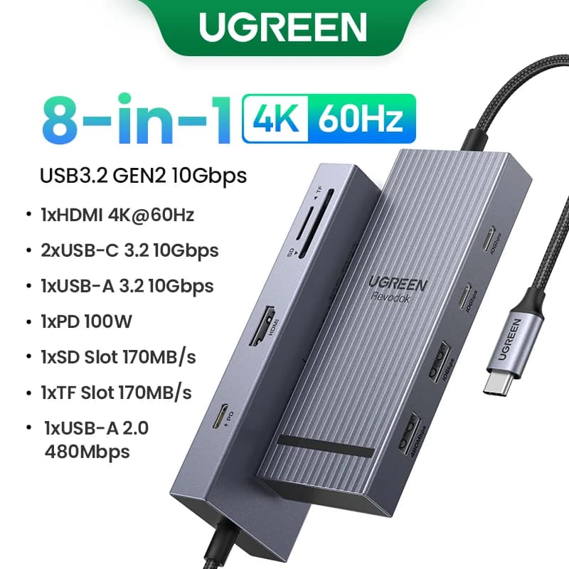 Hub USB-C cu HDMI 4K & PD 100W