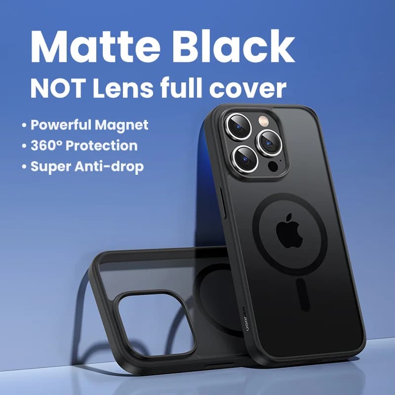 Carcasă magnetică mată, anti-șoc pentru iPhone