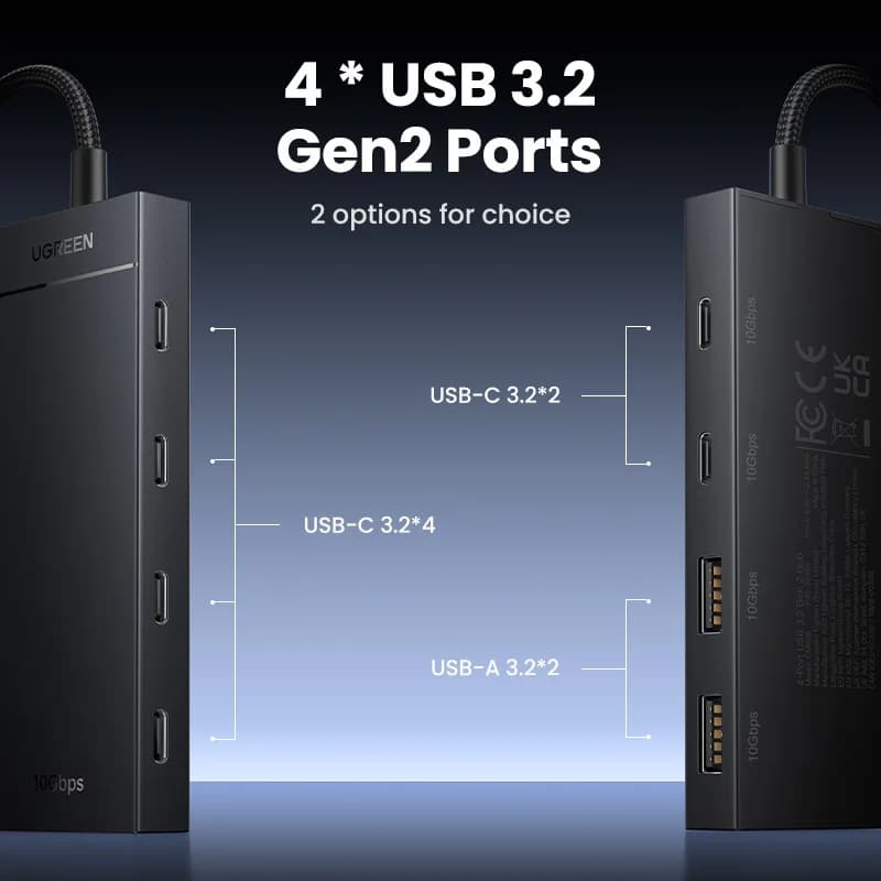 Hub USB-C 4 porturi adaptor Type-C 10Gbps