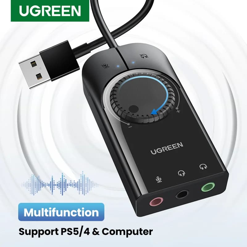 Placă de sunet externă USB cu interfață audio