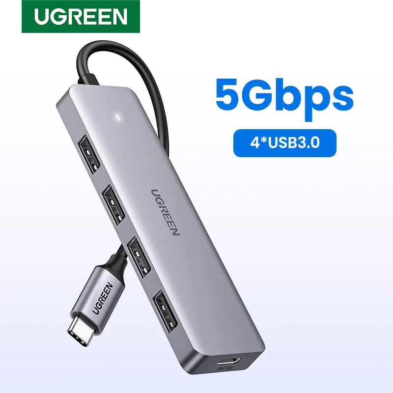Hub Splitter USB-C la USB 3.0, 4 porturi