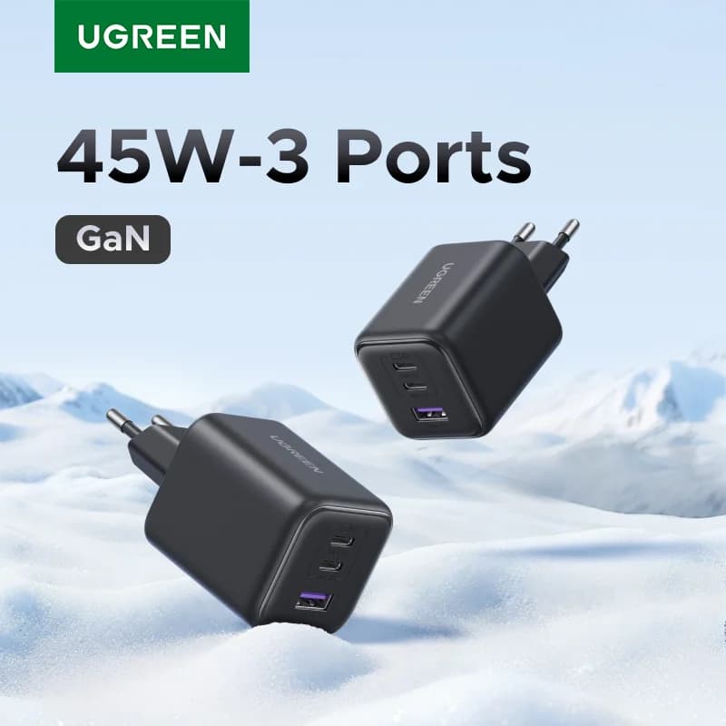 Încărcător GaN USB-C PD de 45W cu PPS