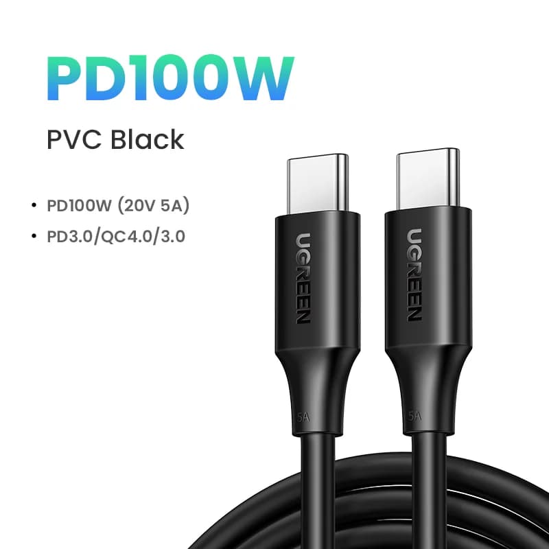 Cablu USB-C la 90 de grade, PD 100W, Gaming