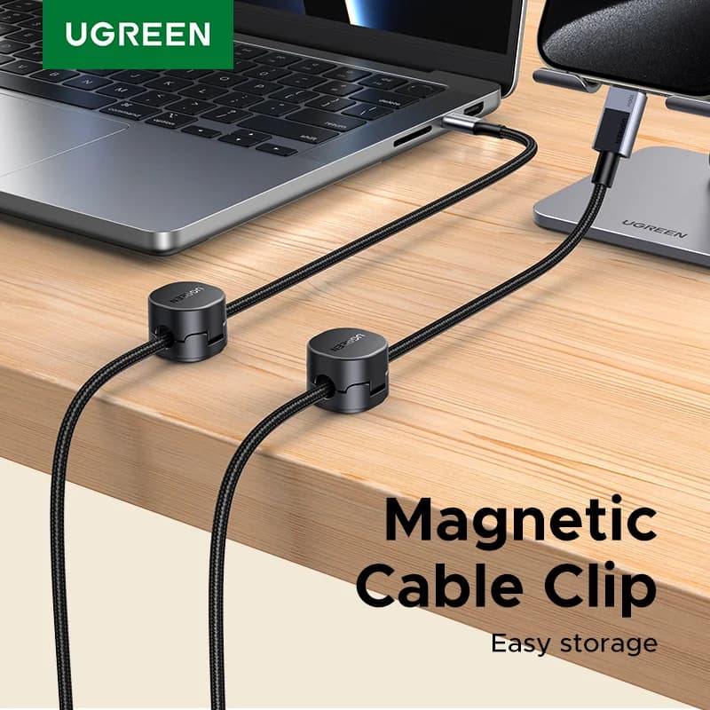 Clips magnetice organizatoare de cabluri pentru birou
