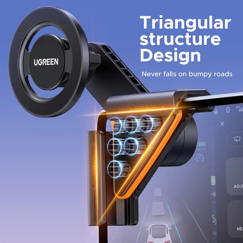 Suport auto magnetic pentru telefon, compatibil ecrane tactile