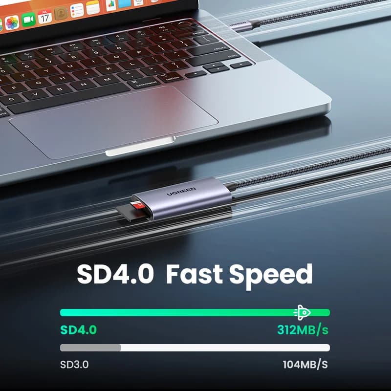 Cititor card SD și MicroSD USB-C, Viteză 312MB/s