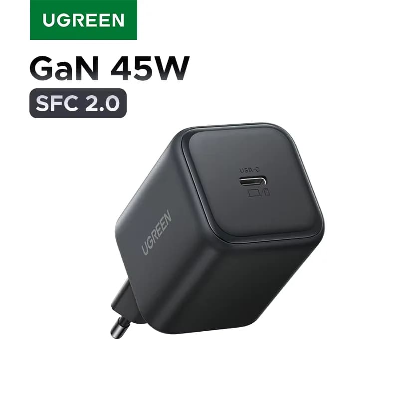 Încărcător de perete GaN USB-C 45W, Priză EU
