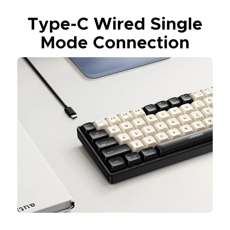 Tastatură mecanică cu fir, 61 de taste, keycaps PBT