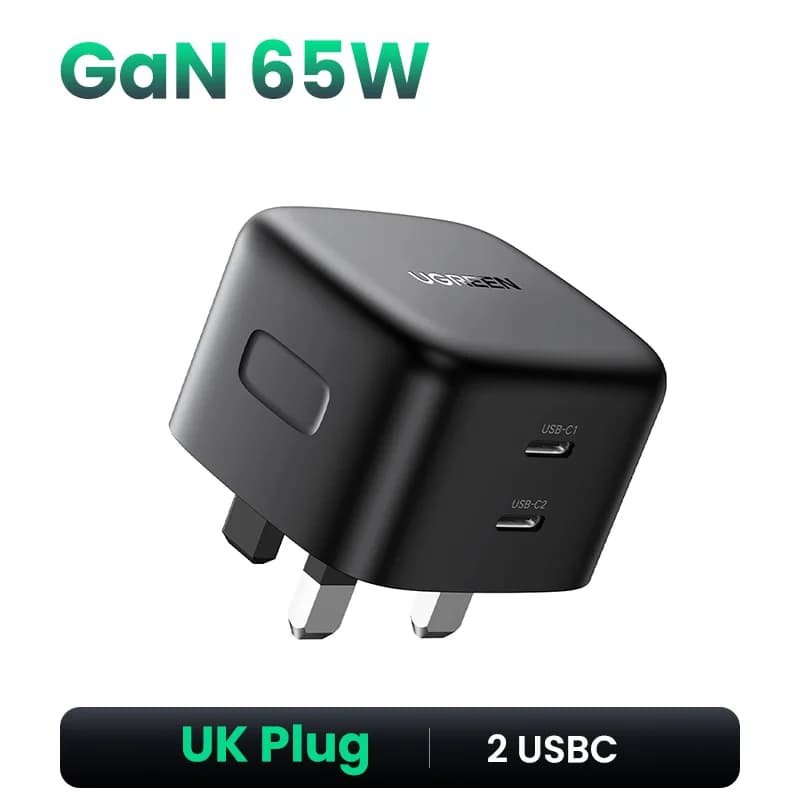 Încărcător rapid GaN USB-C 100W, stecher UK