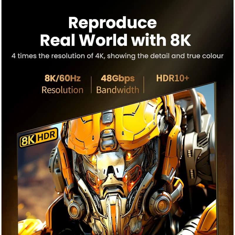 Cablu HDMI 8K, 60Hz, 48Gbps