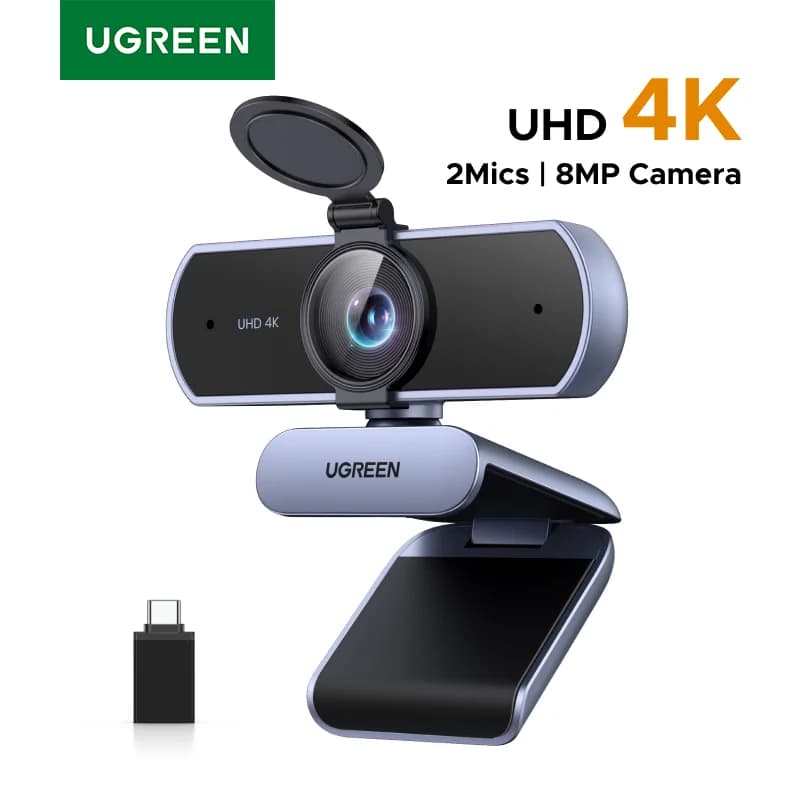Webcam 4K, 8MP, Autofocus, Microfoane Duble