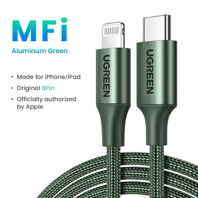Cablu USB-C la Lightning, 20W PD, MFi