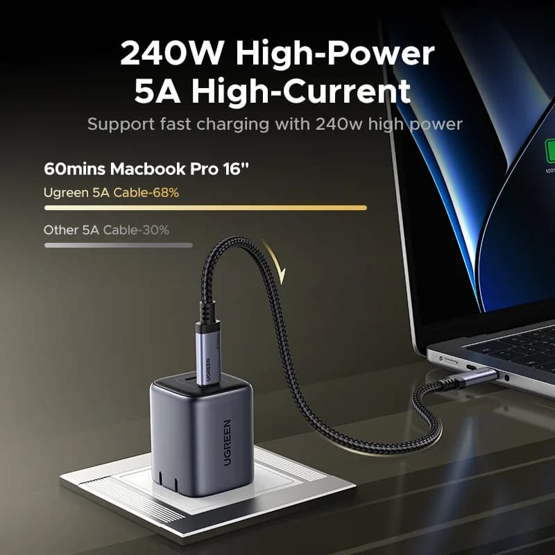 Cablu USB4 USB-C, PD 240W, Transfer Date 80Gbps