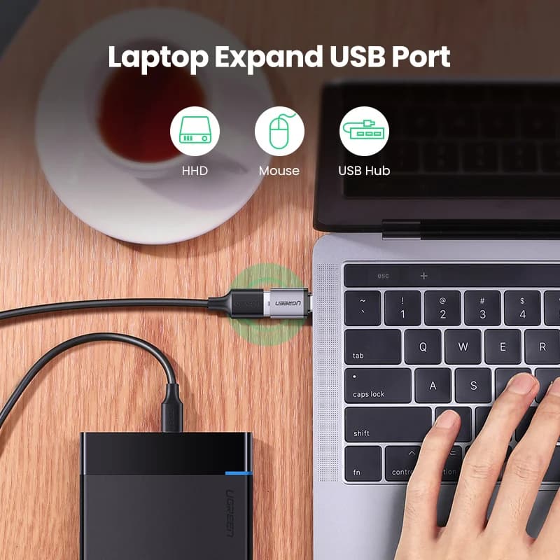 Adaptor USB-C la USB 3.0, Thunderbolt 3 OTG
