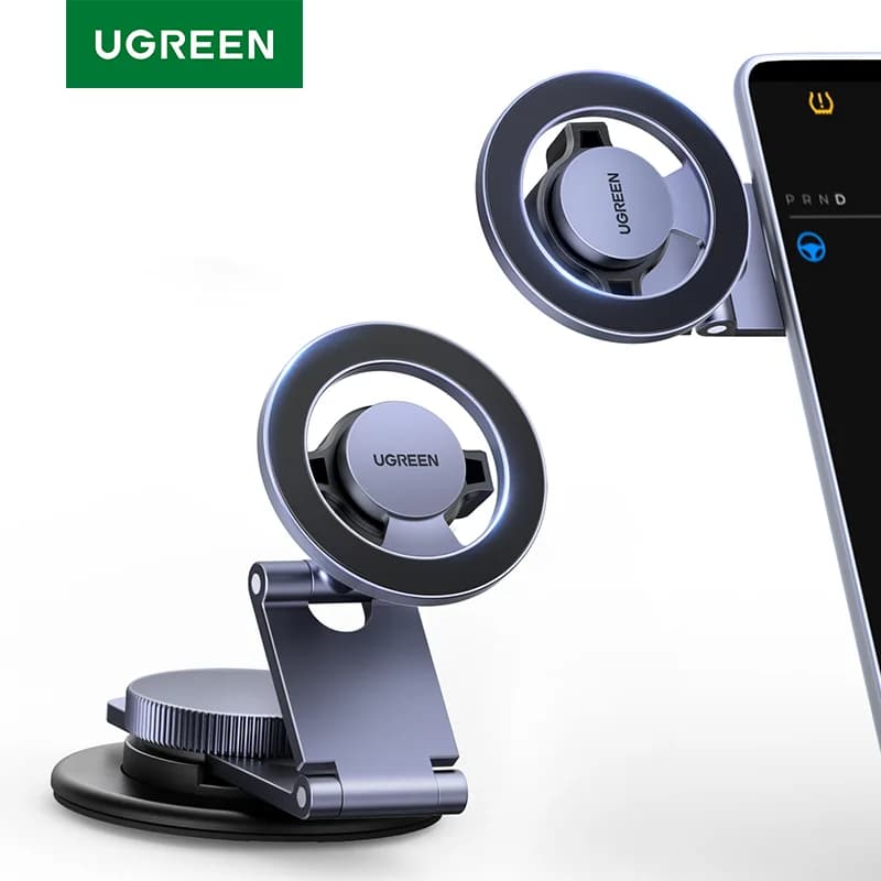 Suport auto magnetic pentru telefon, montare pe bord