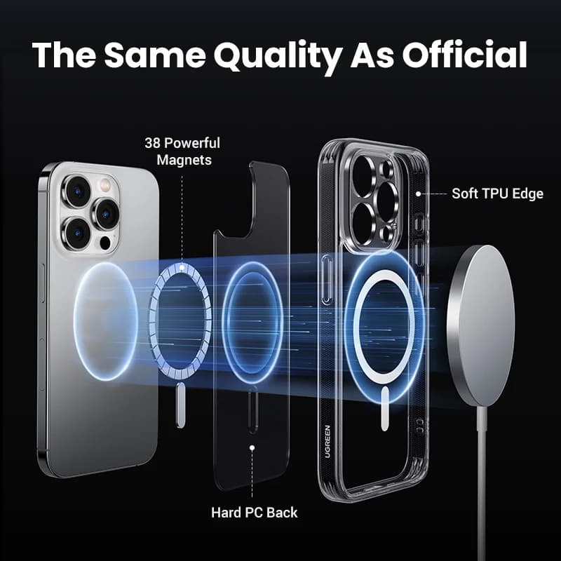 Carcasă TPU magnetică anti-șoc pentru iPhone