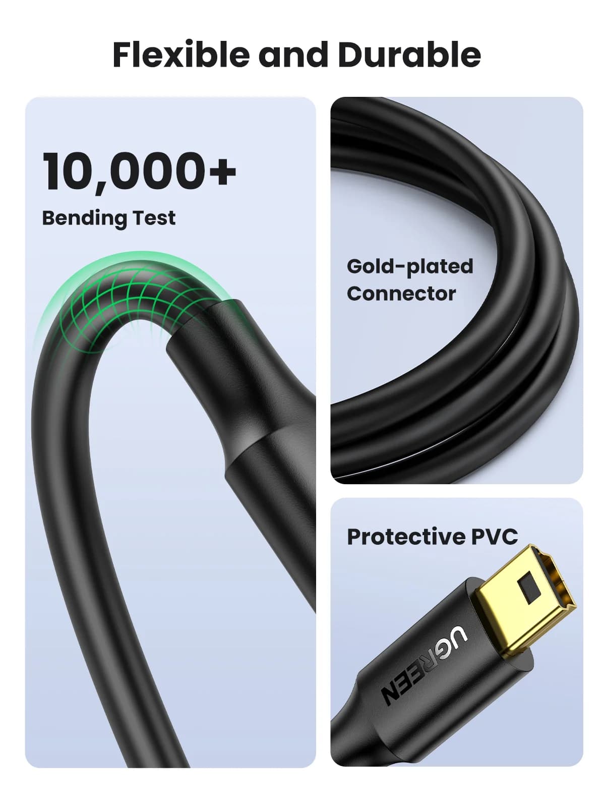 Cablu date și încărcare Mini USB la USB