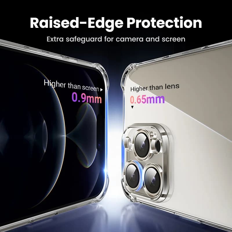 Husă transparentă anti-șoc pentru iPhone