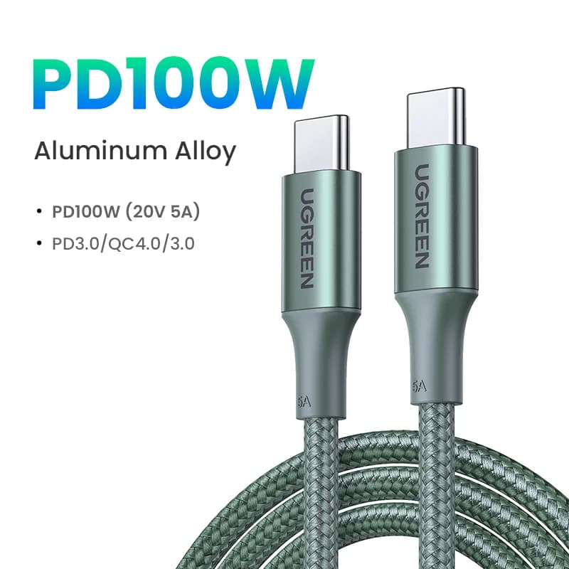Cablu USB-C la USB-C, 100W PD, 5A