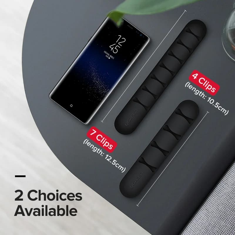 Clipsuri organizatoare cabluri USB din silicon