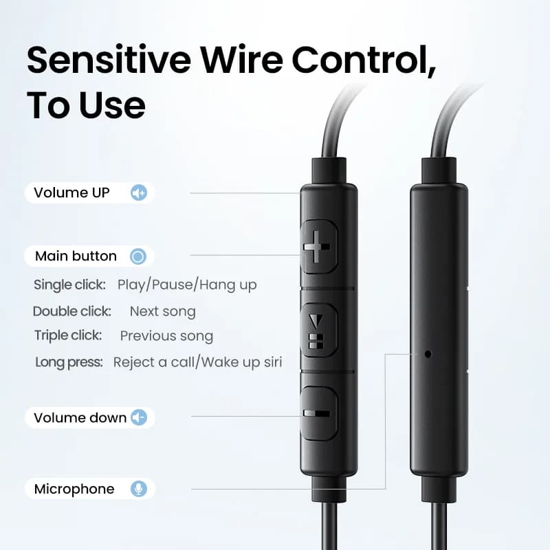 Căști in-ear semi-deschise cu jack 3.5mm și microfon