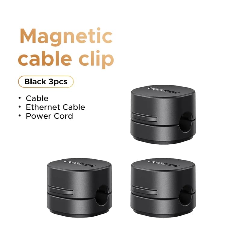 Clips magnetice organizatoare de cabluri pentru birou