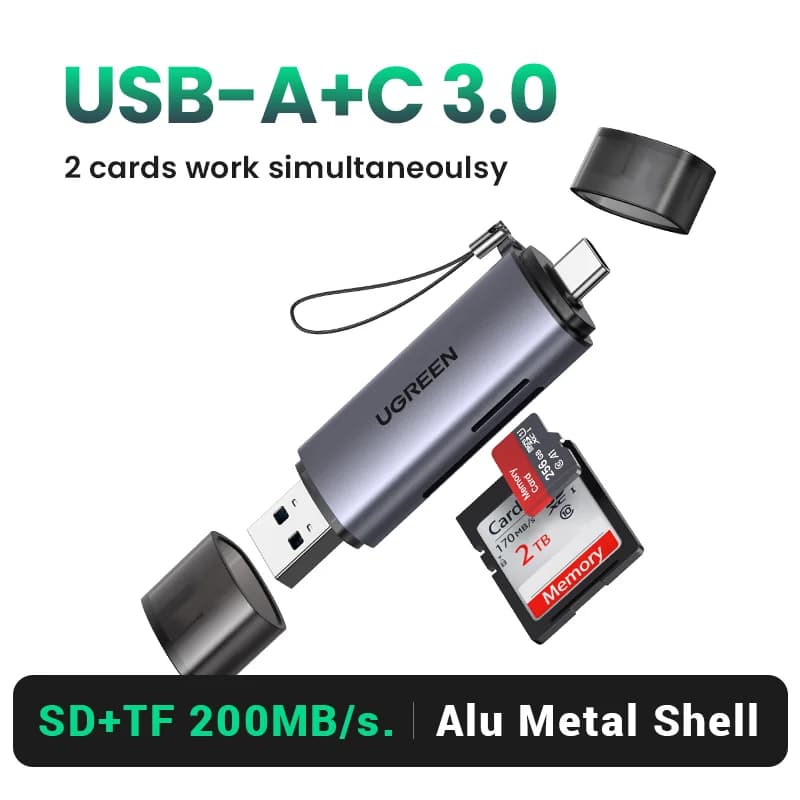 Cititor card SD/MicroSD USB 3.0 & USB-C