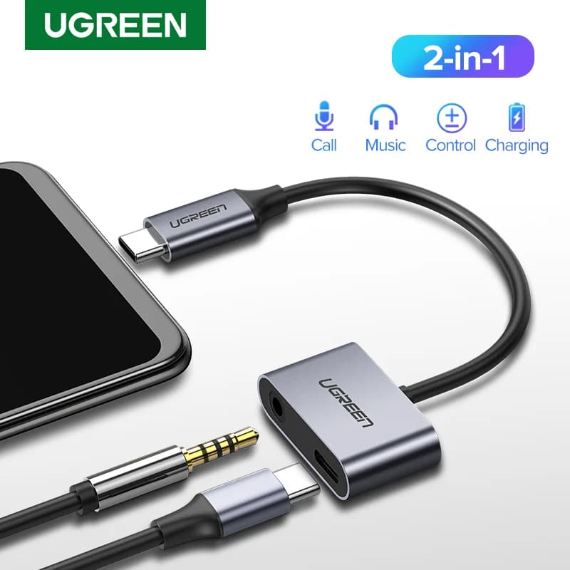 Cablu adaptor audio USB-C la AUX 3.5mm