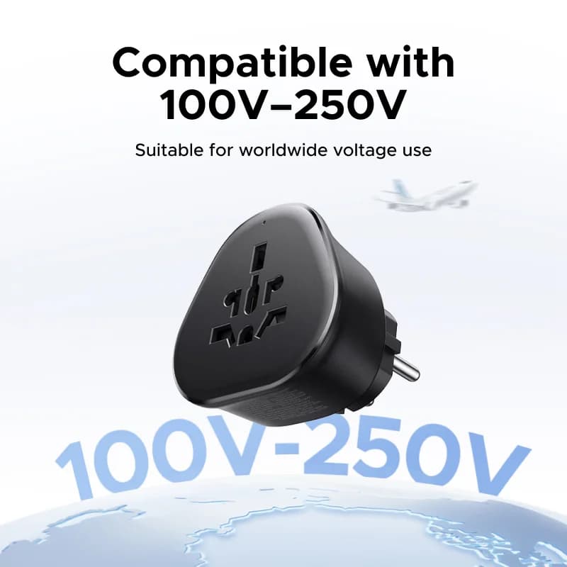 Adaptor de curent universal pentru călătorii în mai multe țări